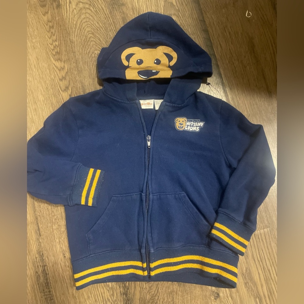 Penn State Nittany Lions Hooded Sweatshirt Jacket, Kid’s 5T Football Fans